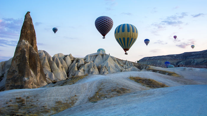 Hot air balloons over Goreme National Park, Cappadocia