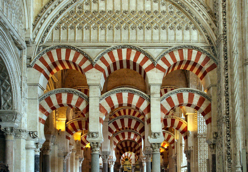 Arches of the Mezquita-Catedral of Cordoba