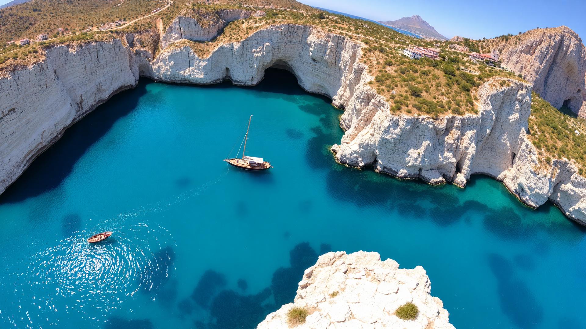 The turquoise Mediterranean coast of southern Turkey